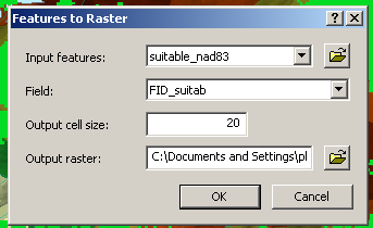 Convert shapefile to raster