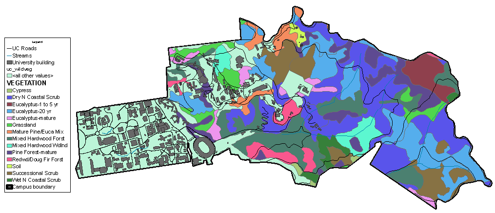 UC vegatation map