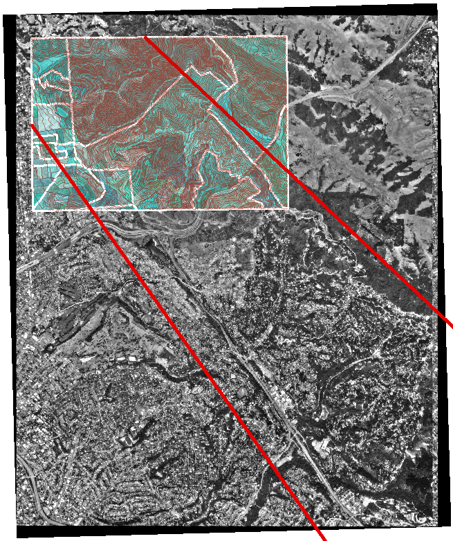 Map of the shapefiles projected to UTM-10